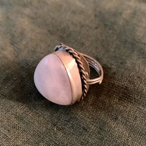 Chunky grey stone ring